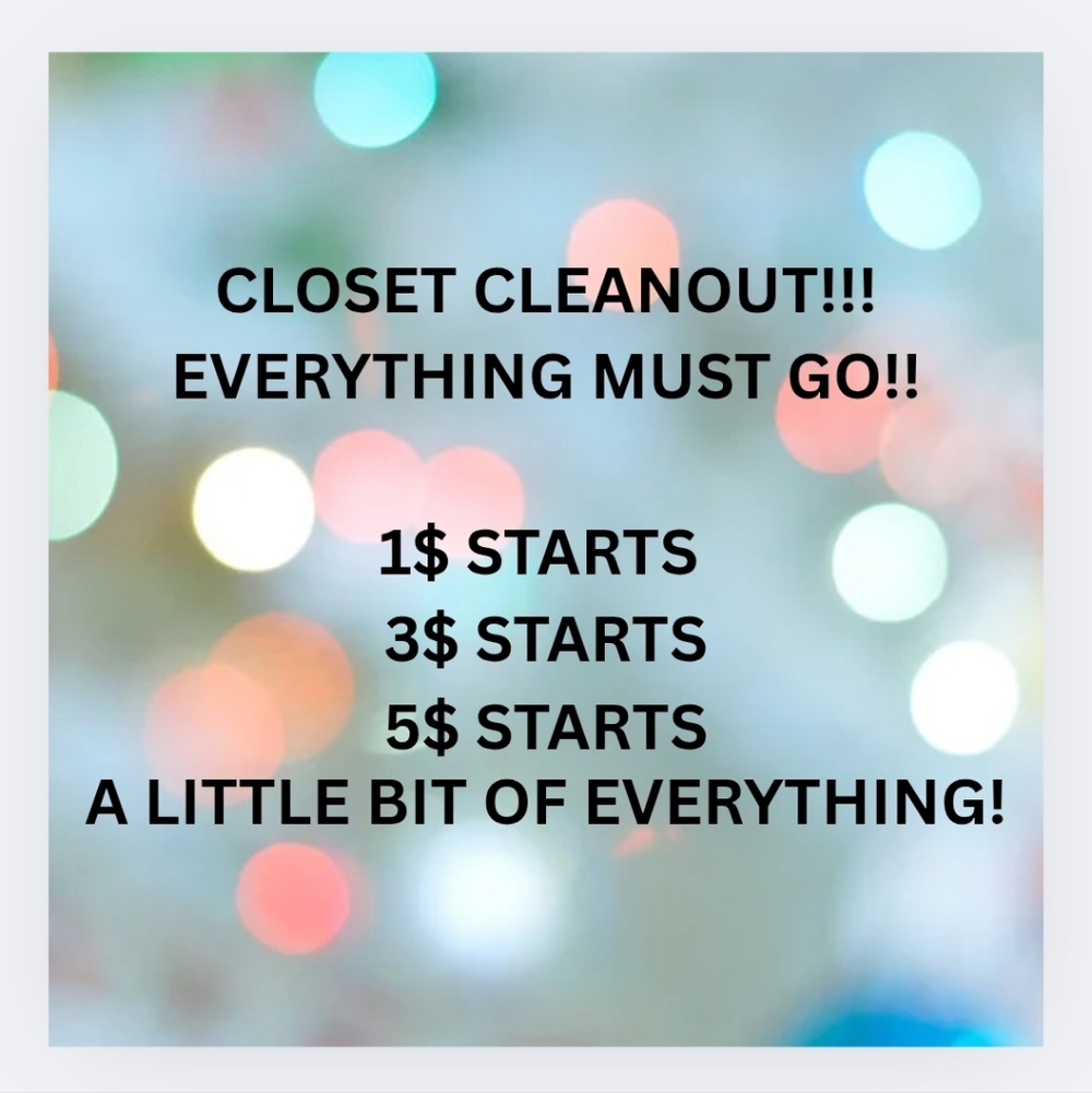 Closet cleanout